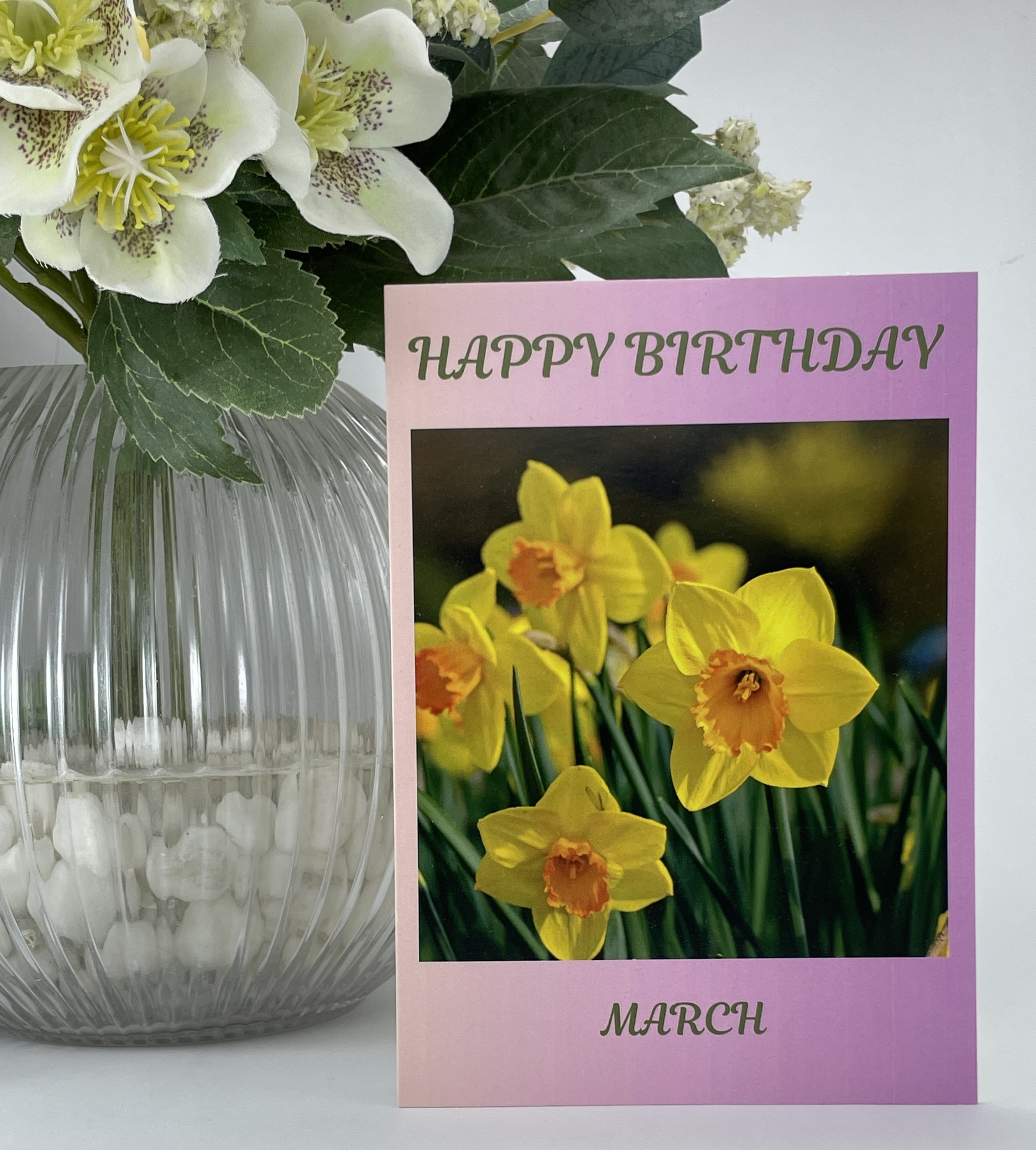March Birth Flower Card - Image 2